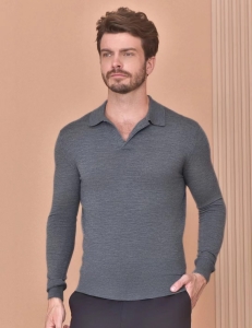 loro piana buttonless polo-shirt